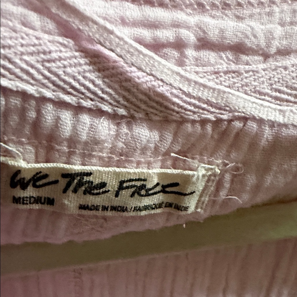 We the free Pink Frayed Hem Women's Top - Picture 2 of 2